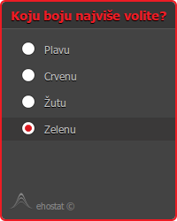 Primjer raznih setova boja