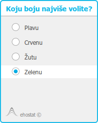 Primjer raznih setova boja